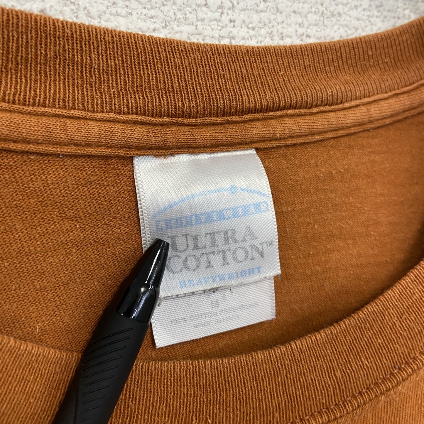 古着 used URTRA COTTON 半袖プリントTシャツ ボブ マリー オレンジ カジュアルデザイン レトロ Mサイズ