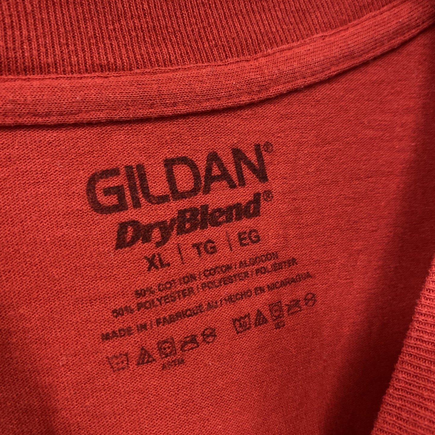 GILDAN ギルダン Wendy's ウェンディーズ 半袖Tシャツ 企業ロゴ 赤 レッド XLサイズ