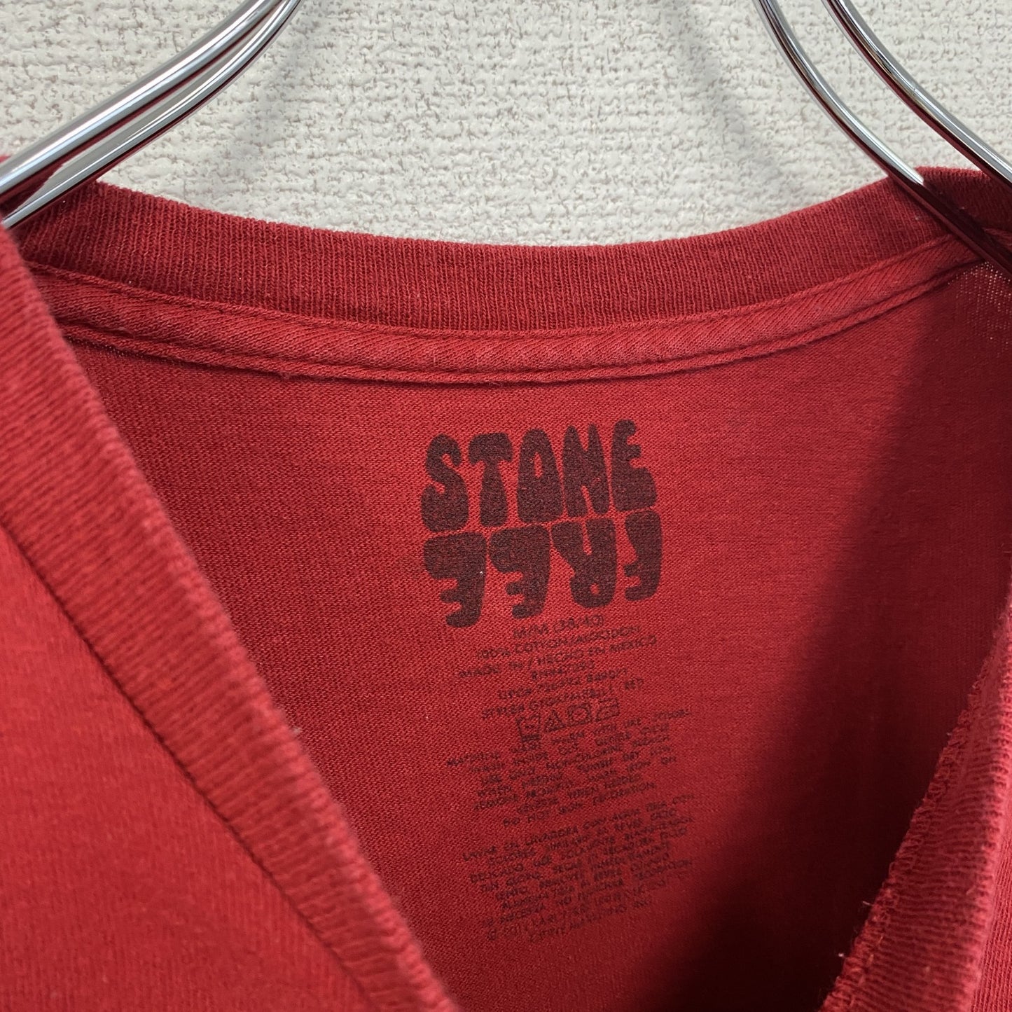 古着 used 半袖バンドプリントTシャツ ジミ・ヘンドリックス ロック レトロデザイン クルーネック 赤 レッド