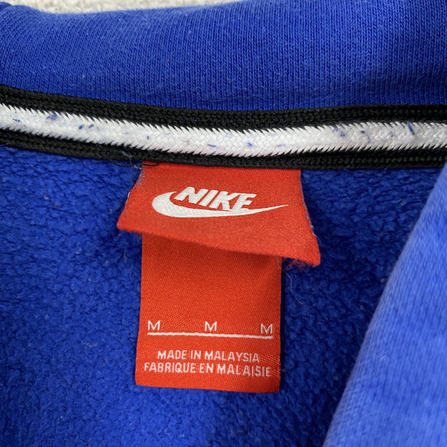 NIKE ナイキ スウェットパーカー/フーディー スウッシュ 刺繍ロゴ 青 ブルー Mサイズ