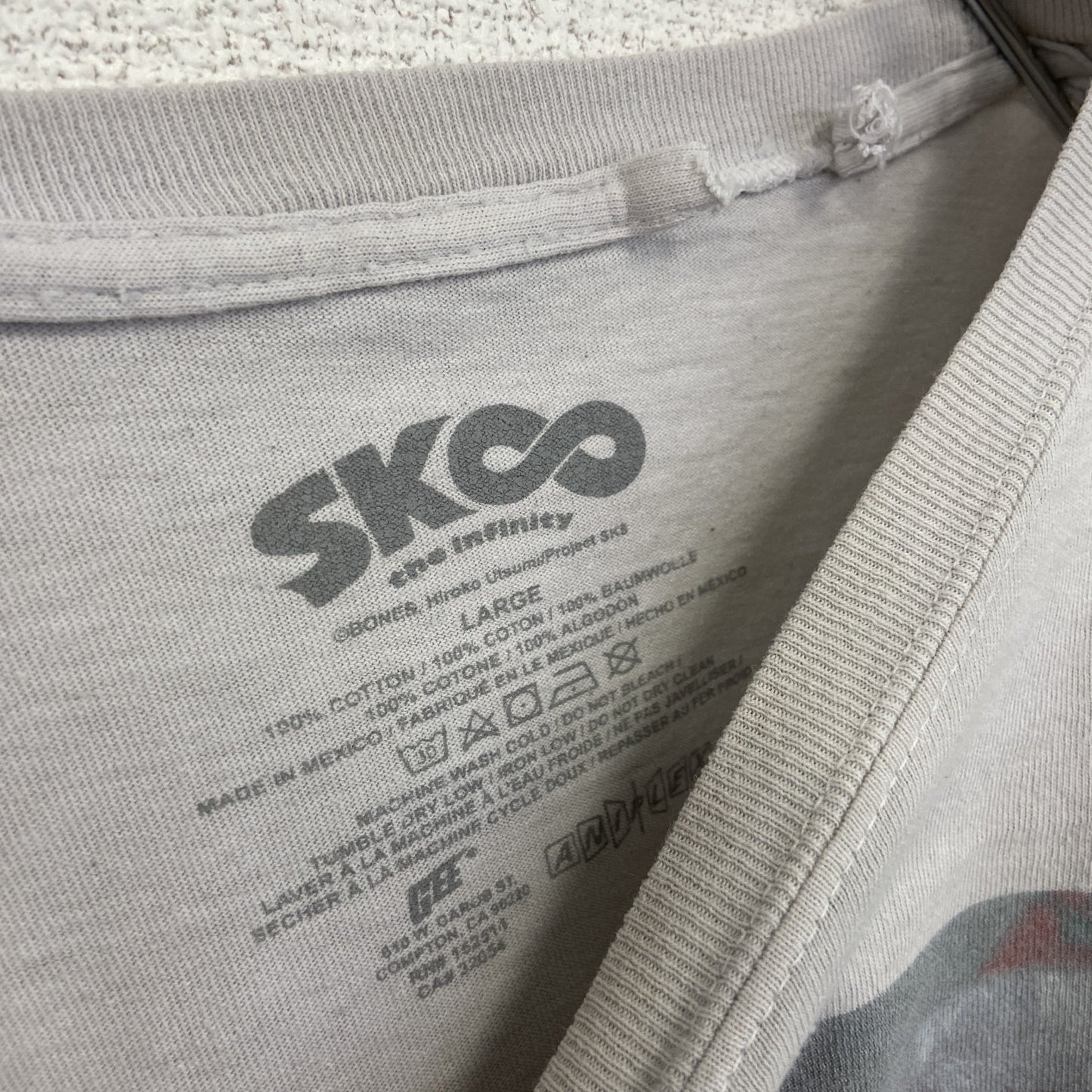 古着 used SK Eight the infinity 半袖オリジナルアニメプリントTシャツ クルーネック Lサイズ