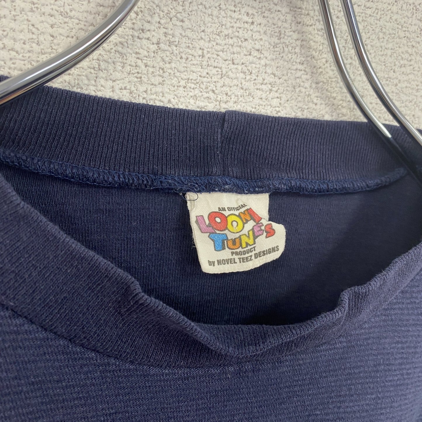 古着 used 90s LOONY TUNES ルーニー・テューンズ 半袖ワンポイントTシャツ 刺繍 タズマニアンデビル