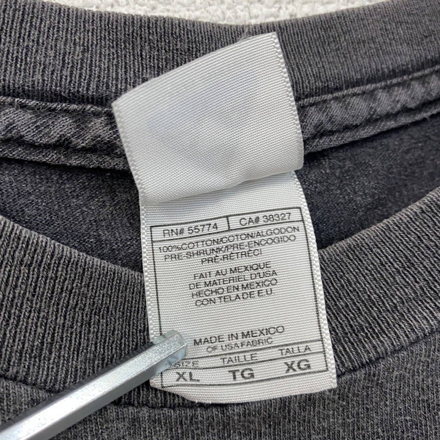 00s ALSTYLE AC/DC エーシー・ディーシー 半袖Tシャツ バンドT フェード 黒 ブラック XLサイズ