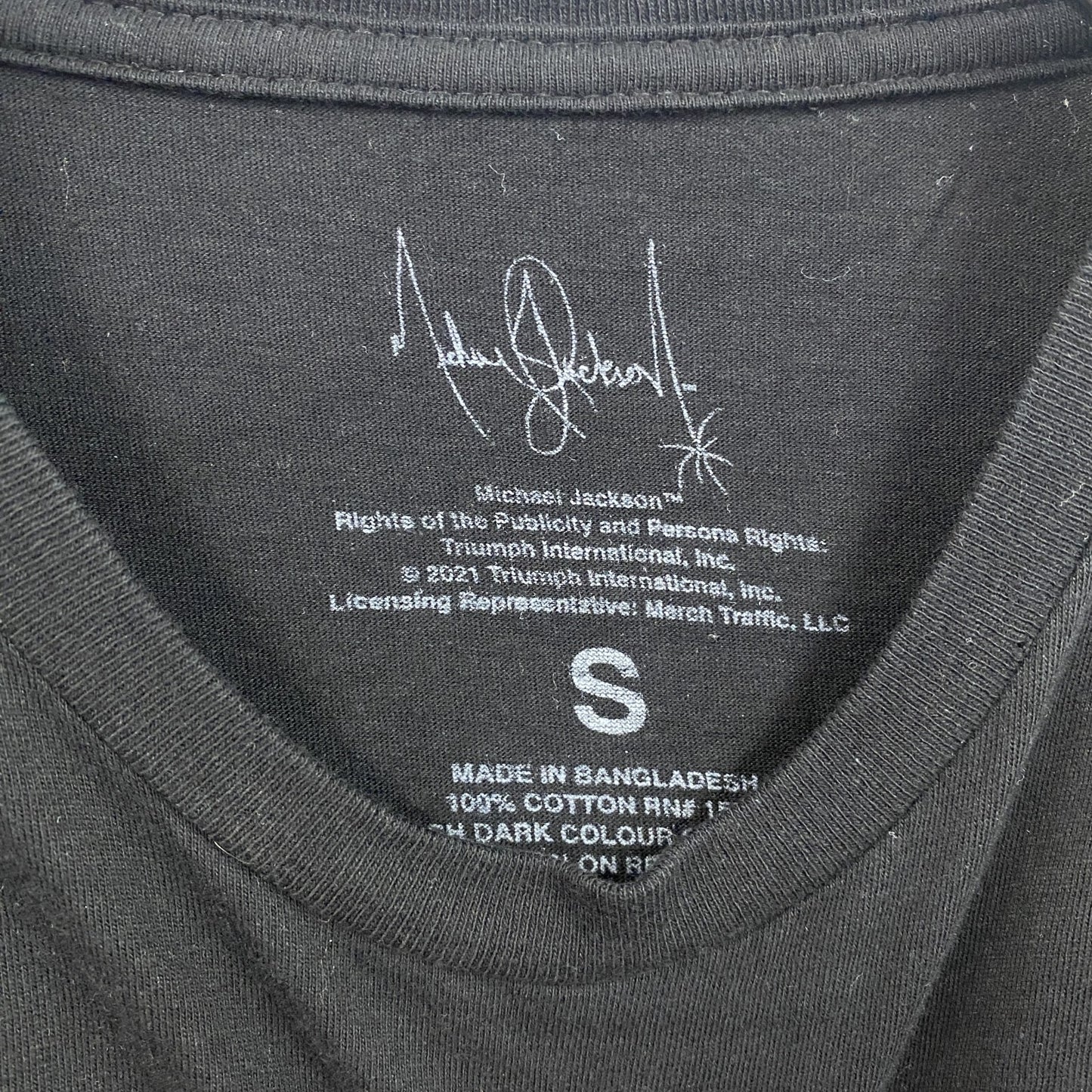 古着 used 半袖音楽プリントTシャツ マイケルジャクソン ポップ クルーネック レトロデザイン Sサイズ