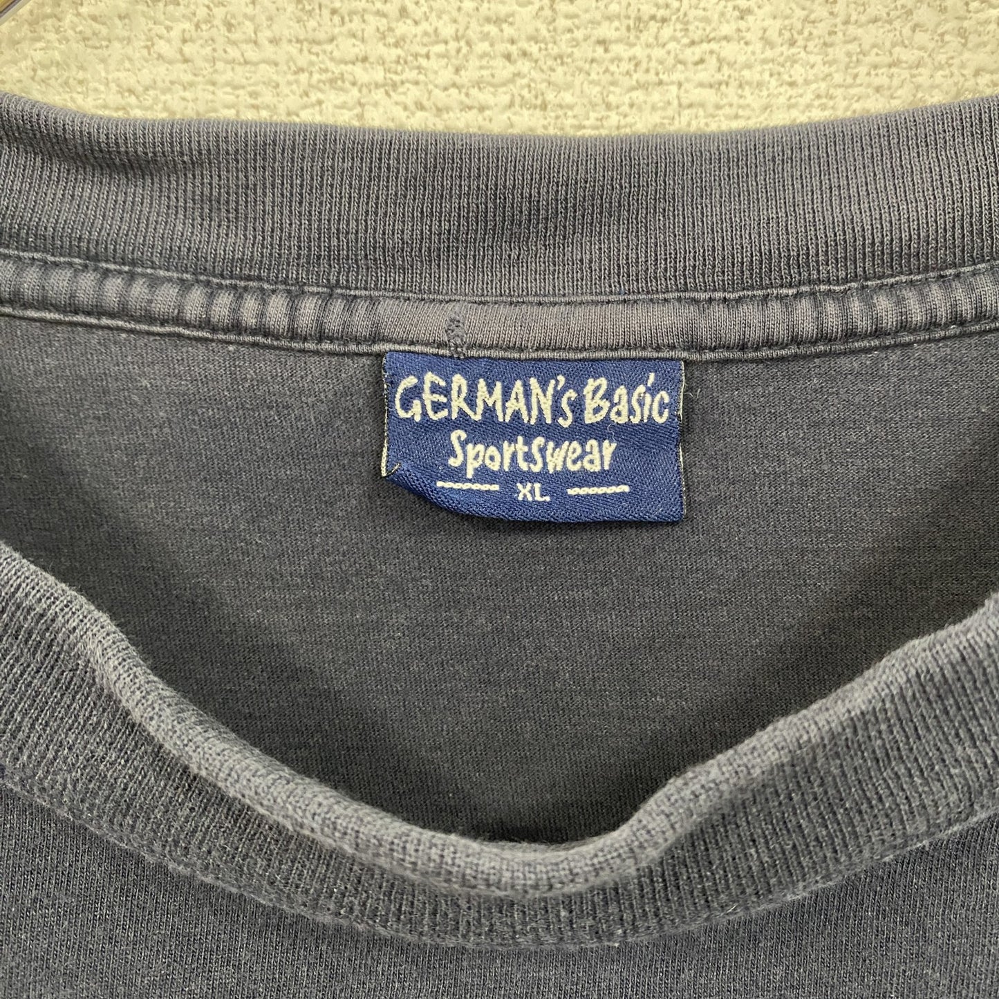 古着 used 半袖プリントTシャツ 2001 クラスT 両面プリント 紺 ネイビー クルーネック レトロデザイン Mサイズ