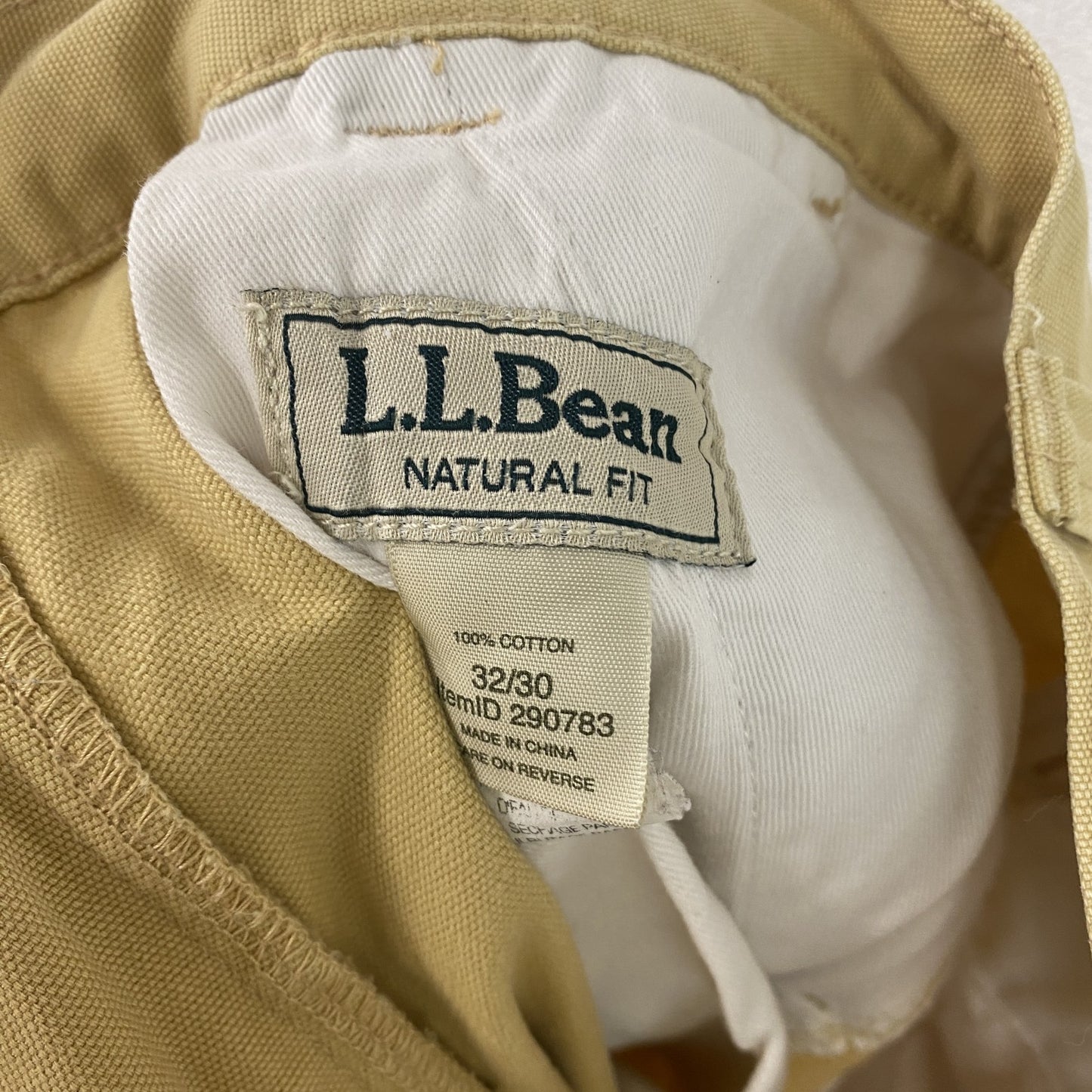 L.L.Bean エルエルビーン ワークパンツ/チノパンツ ジップフライ ベージュ W32サイズ