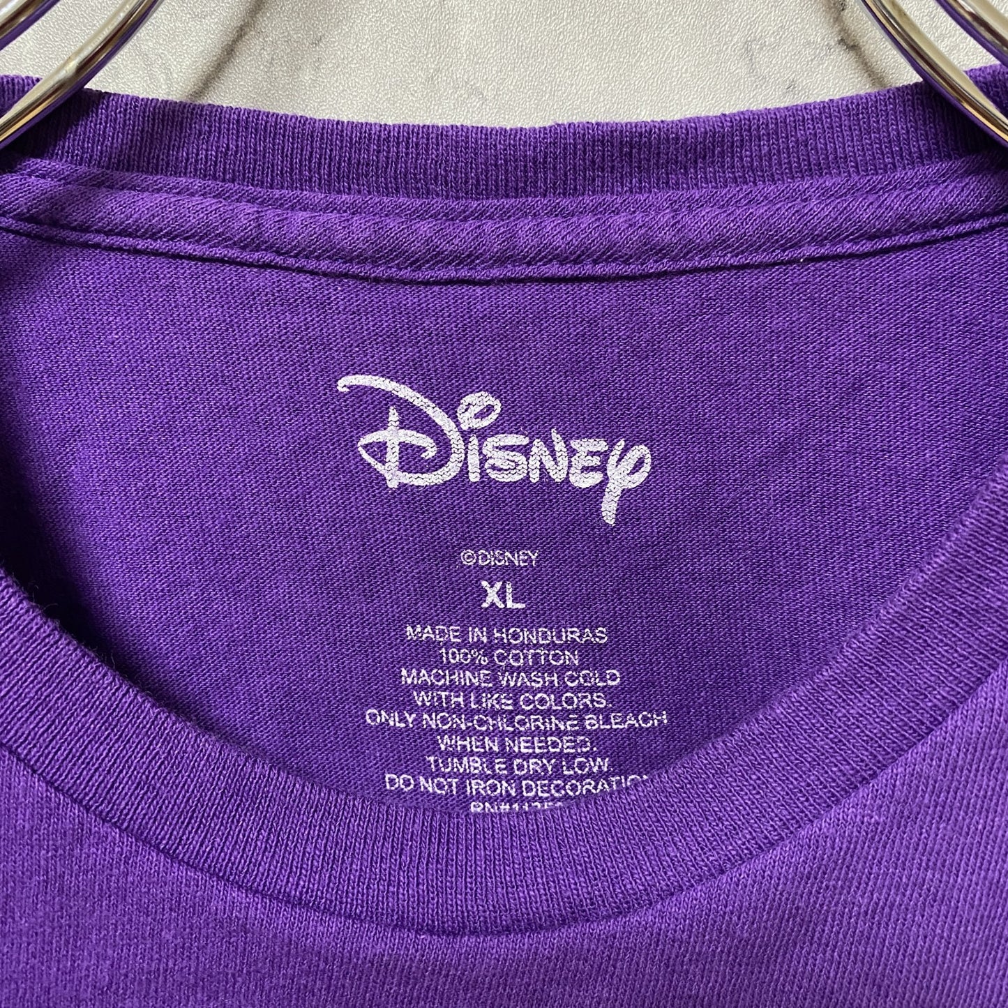 古着 used Disney ディズニー 半袖公式キャラクタープリントTシャツ ミッキー 紫 ビッグシルエット XLサイズ