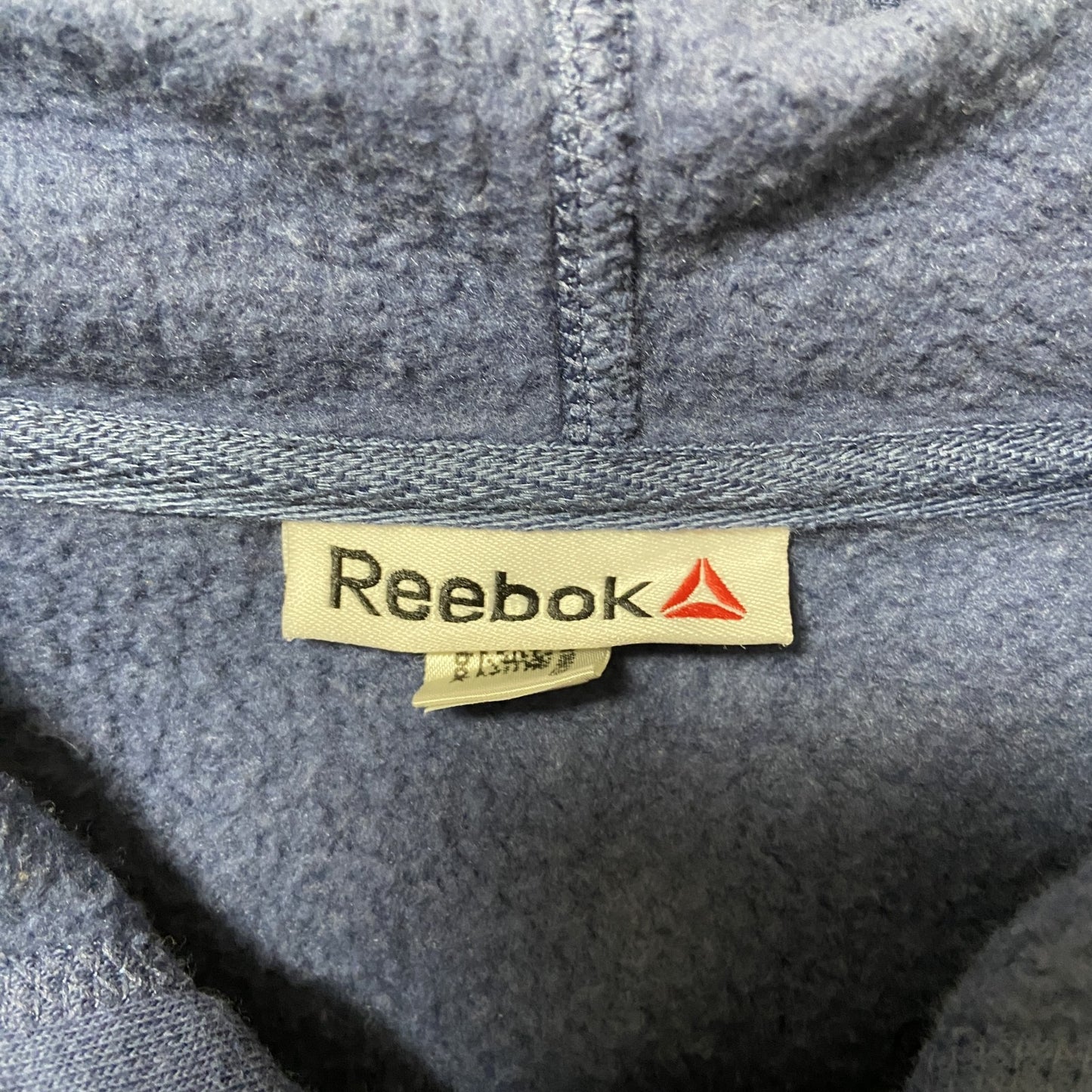 古着 used Reebok リーボック 長袖フルジップパーカー ワンポイントロゴプリント スウェット 秋冬服 Lサイズ