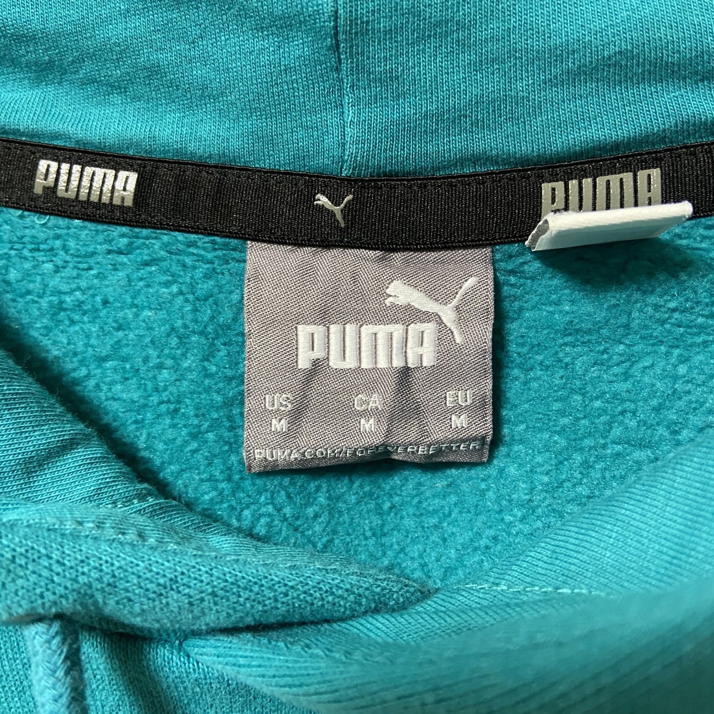 古着 used puma プーマ 長袖パーカー フード付きスウェット ワンポイントロゴプリント プルオーバー Mサイズ
