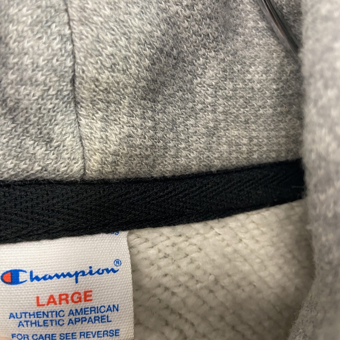 Champion チャンピオン スウェットパーカー ボタン開き 灰色 グレー Lサイズ