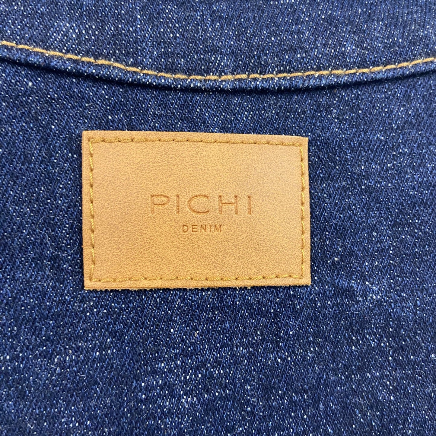PICHI デニムジャケット クルーネック インディゴ Fサイズ