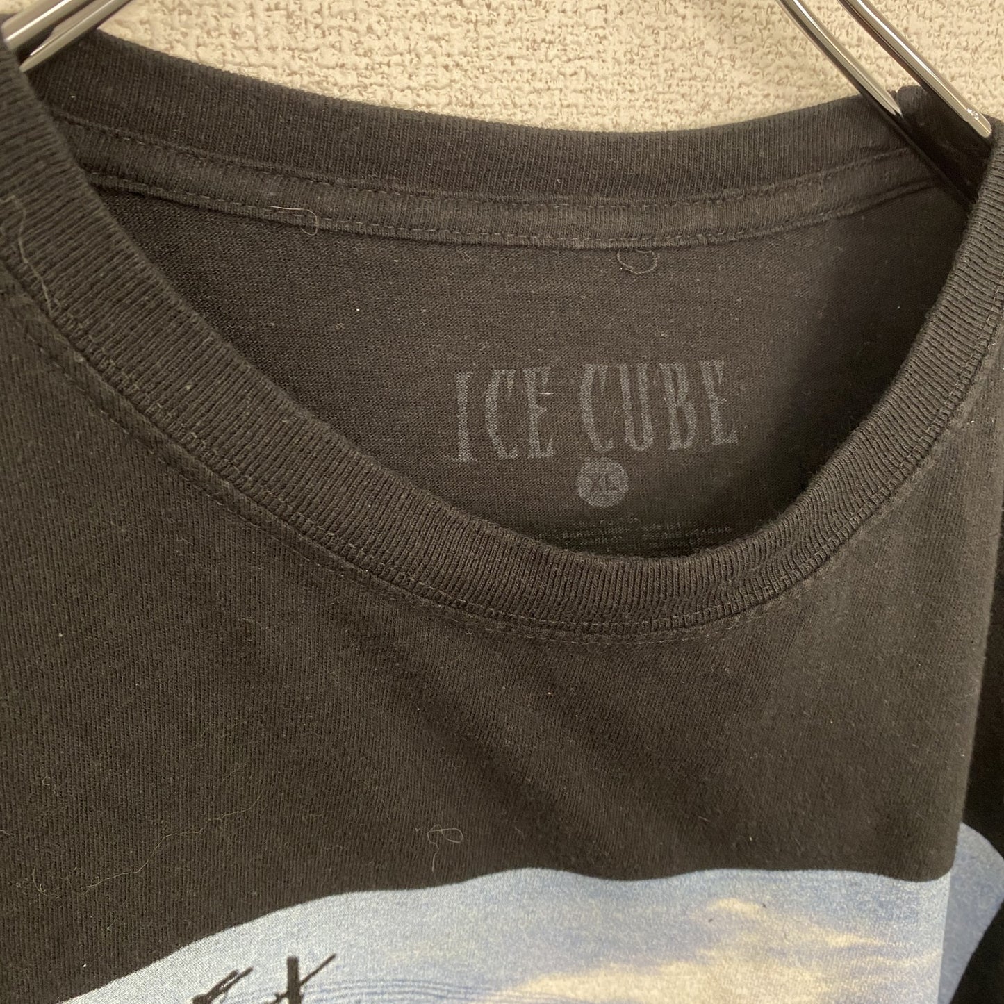 ICE CUBE アイスキューブ 半袖プリントTシャツ ラップT 黒 ブラック XLサイズ