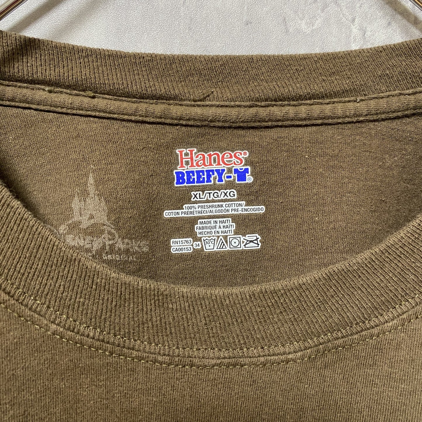 古着 used Disney ディズニー 半袖プリントTシャツ 白雪姫 Hanes ヘインズ 茶色 ビッグシルエット XLサイズ