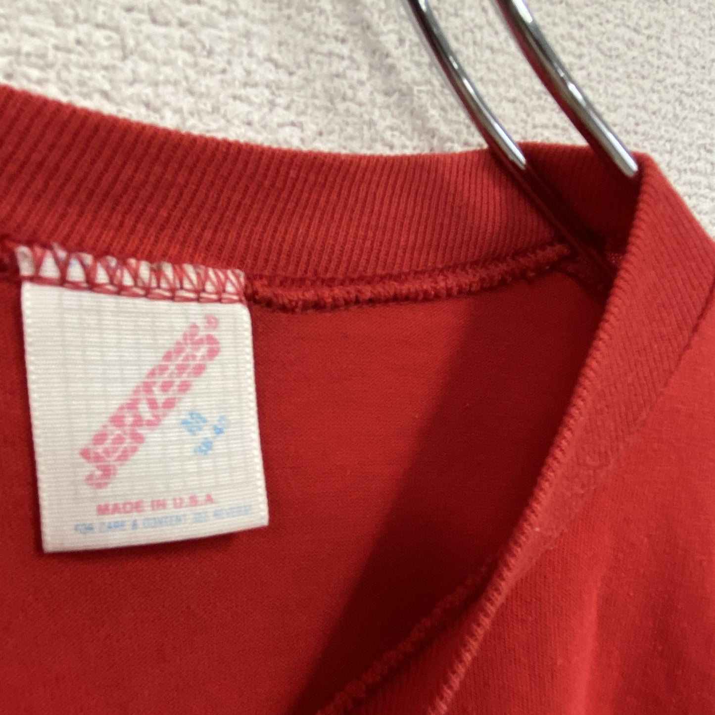 JERZEES ジャージーズ 半袖プリントTシャツ シングルステッチ 赤 レッド Mサイズ