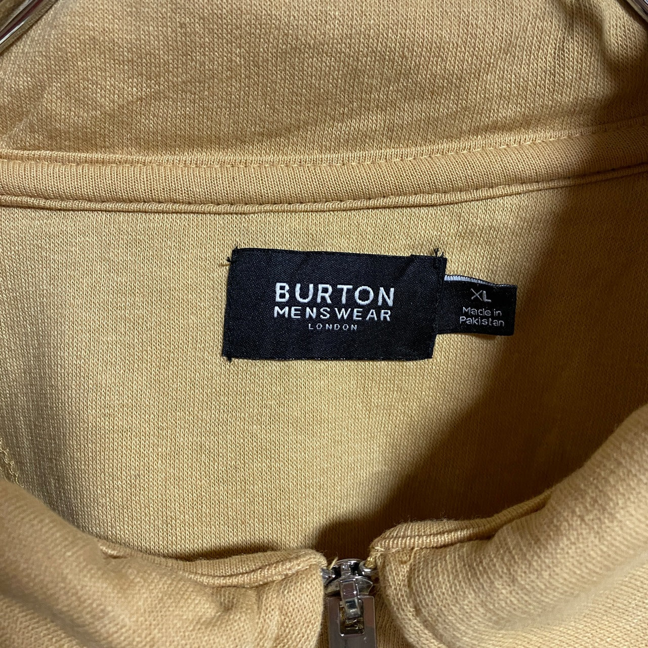 古着 used BURTON バートン 長袖ハーフジップスウェット トレーナー ポケット ビックシルエット XLサイズ
