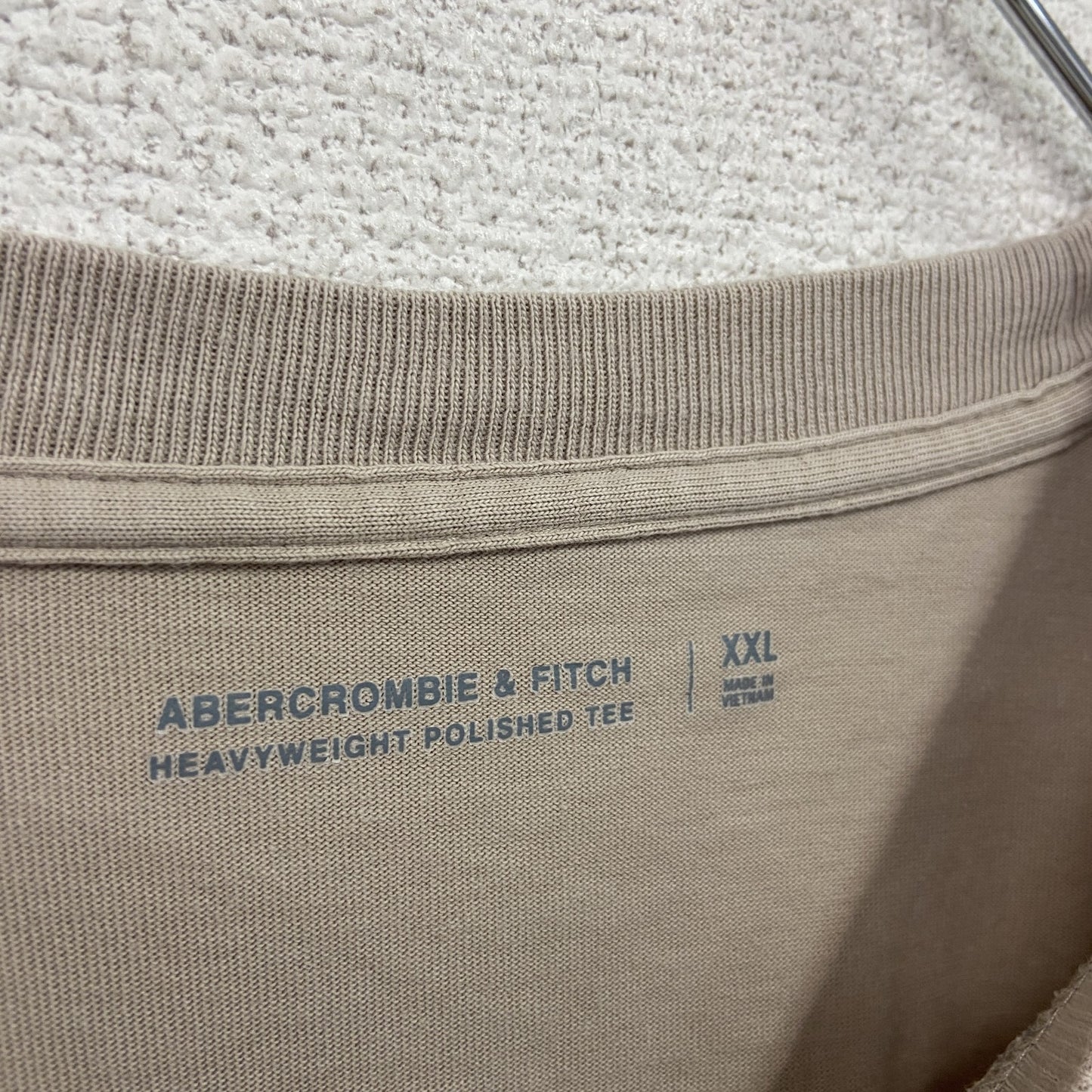 Abercrombie&Fitch アバクロンビー&フィッチ 半袖プリントTシャツ ベージュ XXLサイズ