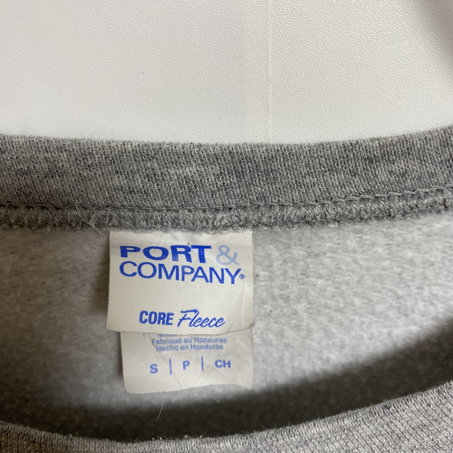 古着 used TSSAA STATE 長袖カレッジプリントスウェット トレーナー グレー クルーネック 秋冬服 Sサイズ
