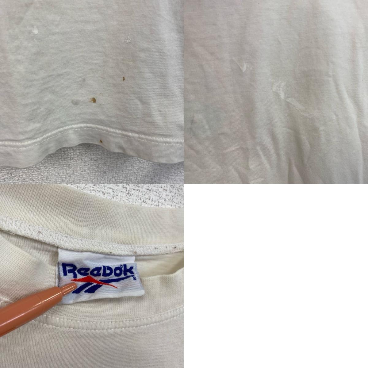 古着 used 90s Reebok リーボック PlayStation プレステ 半袖ロゴプリントTシャツ 白 ヴィンテージ
