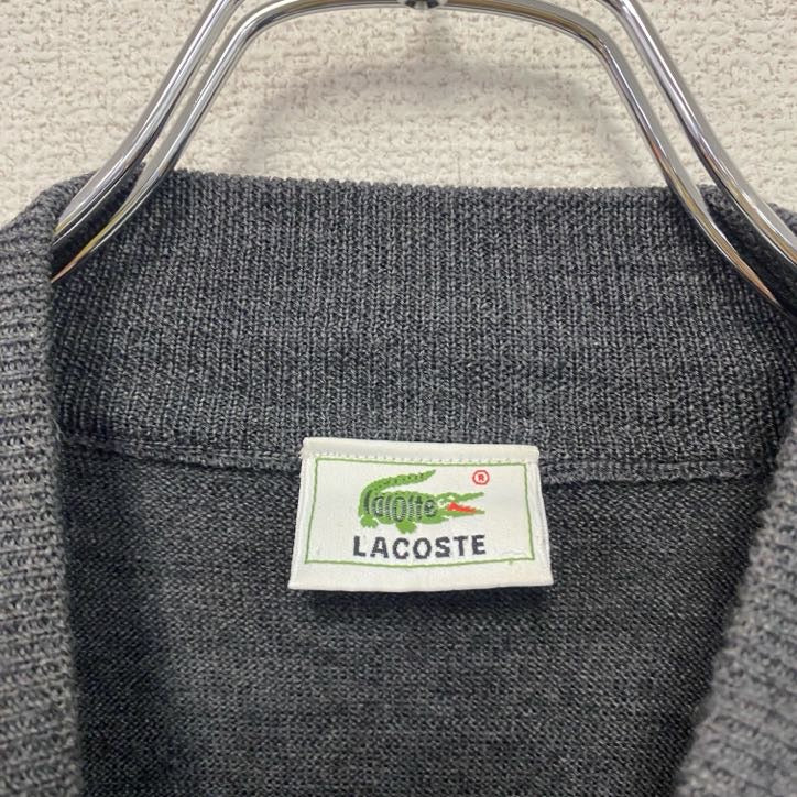 LACOSTE ラコステ モックネックニットセーター ダークグレー 3サイズ