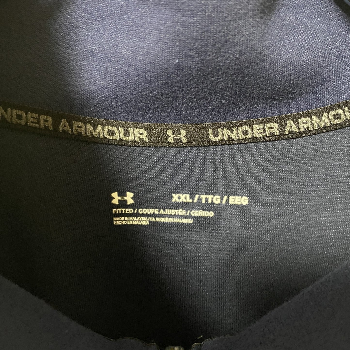 古着 used UNDER ARMOUR アンダーアーマー 長袖ハーフジップスウェット トレーナー 秋冬服 XXLサイズ