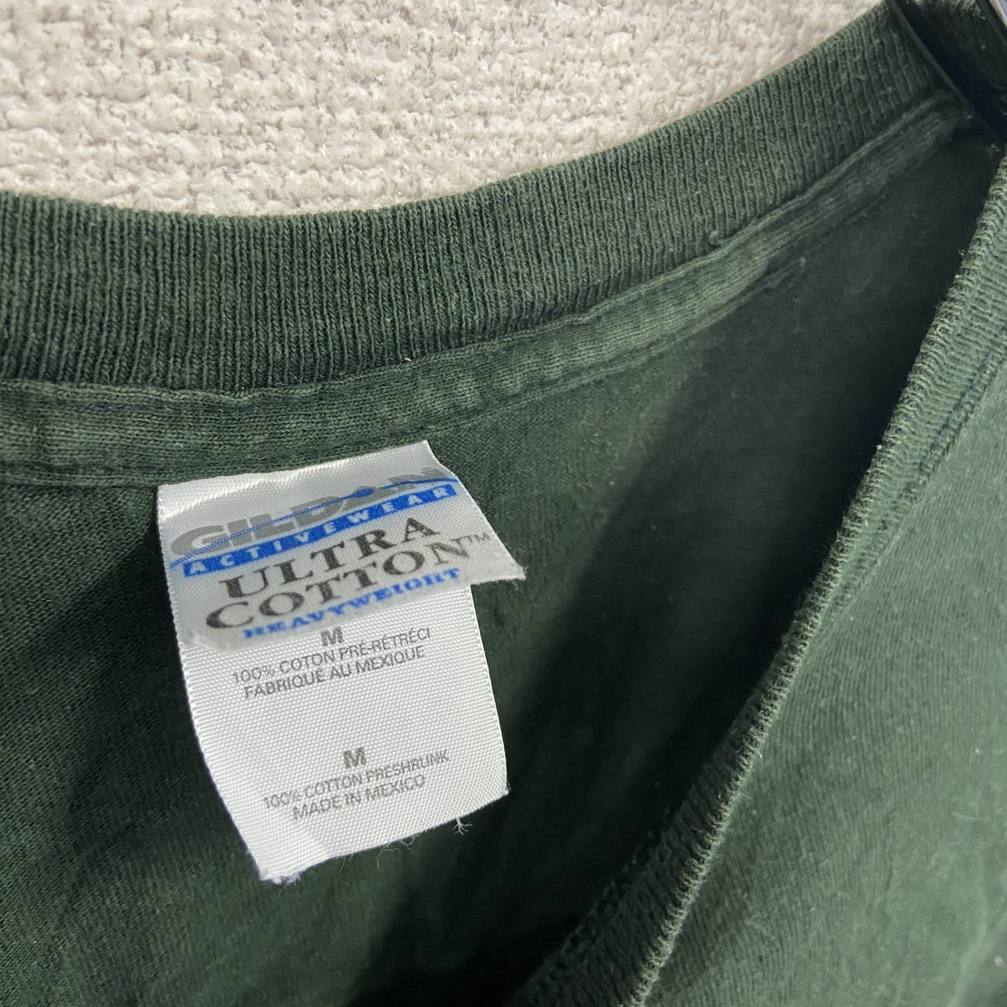 GILDAN ギルダン 半袖プリントTシャツ 緑 グリーン Mサイズ