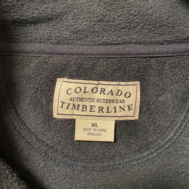 古着 used COLORADO TIMBERLINE 長袖フリースジャケット フルジップ Shiner Beers XLサイズ