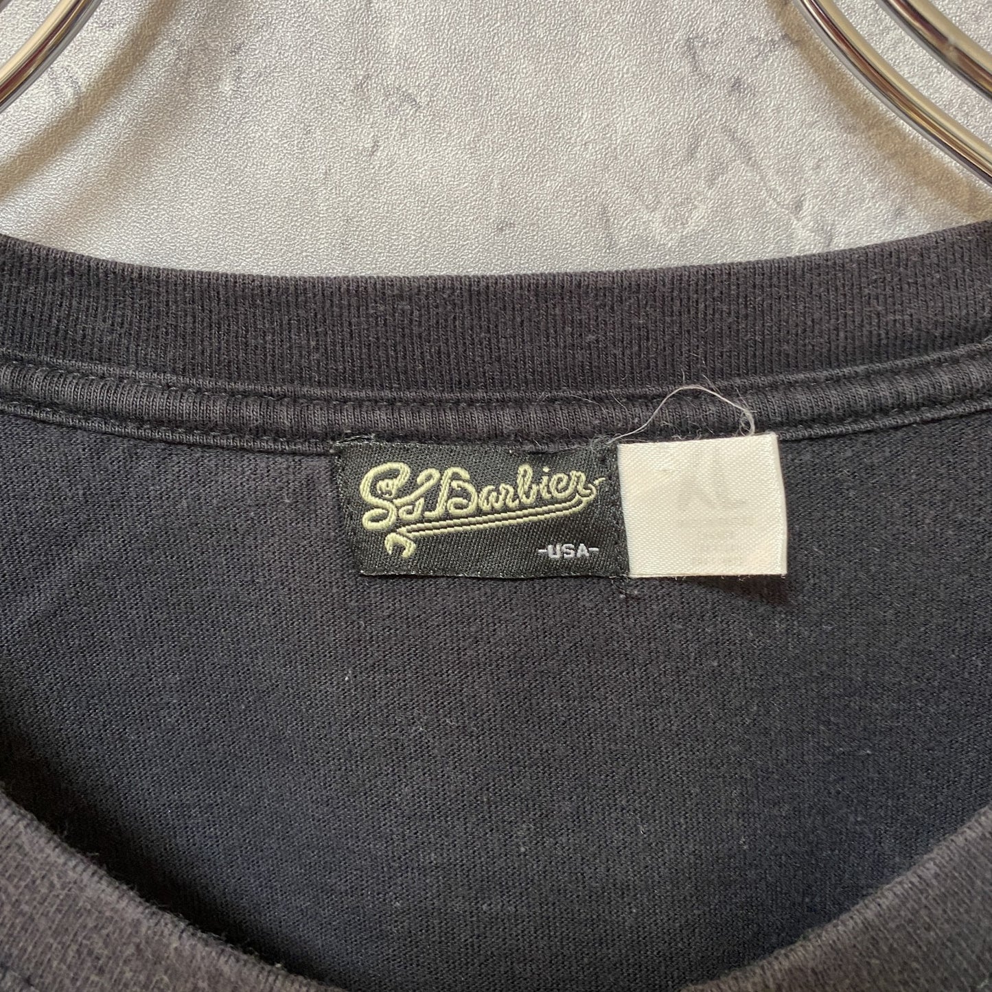 古着 used USA製 半袖プリントTシャツ 蛇柄 黒 ブラック レトロデザイン クルーネック XLサイズ