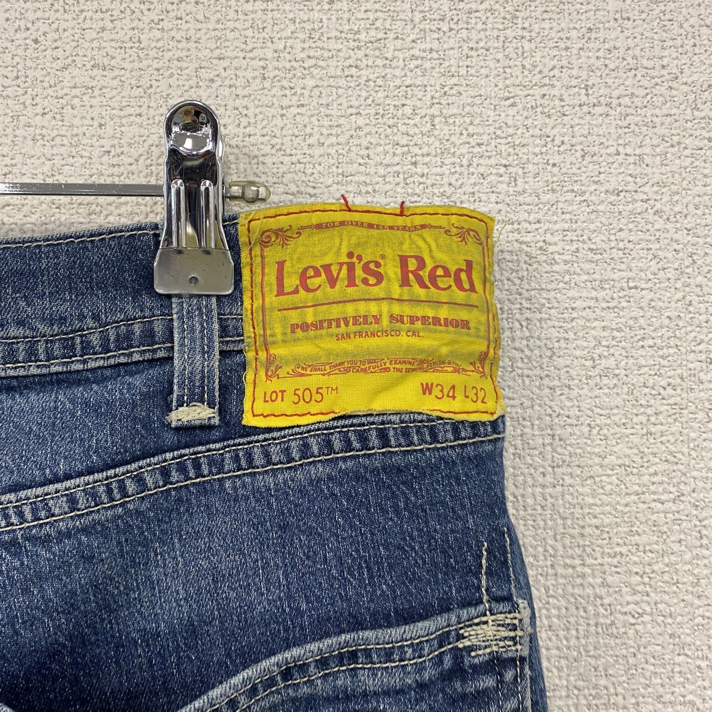 Levi's Red リーバイスレッド 505 デニムパンツ/ジーンズ ジップフライ インディゴ W34サイズ