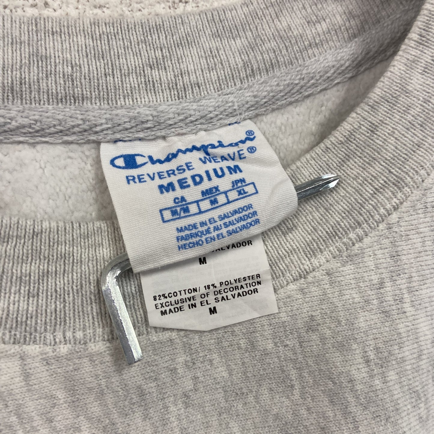 Champion チャンピオン リバースウィーブ スウェット/トレーナー ヘビーウエイト 現行 灰色 霜降りグレー Mサイズ
