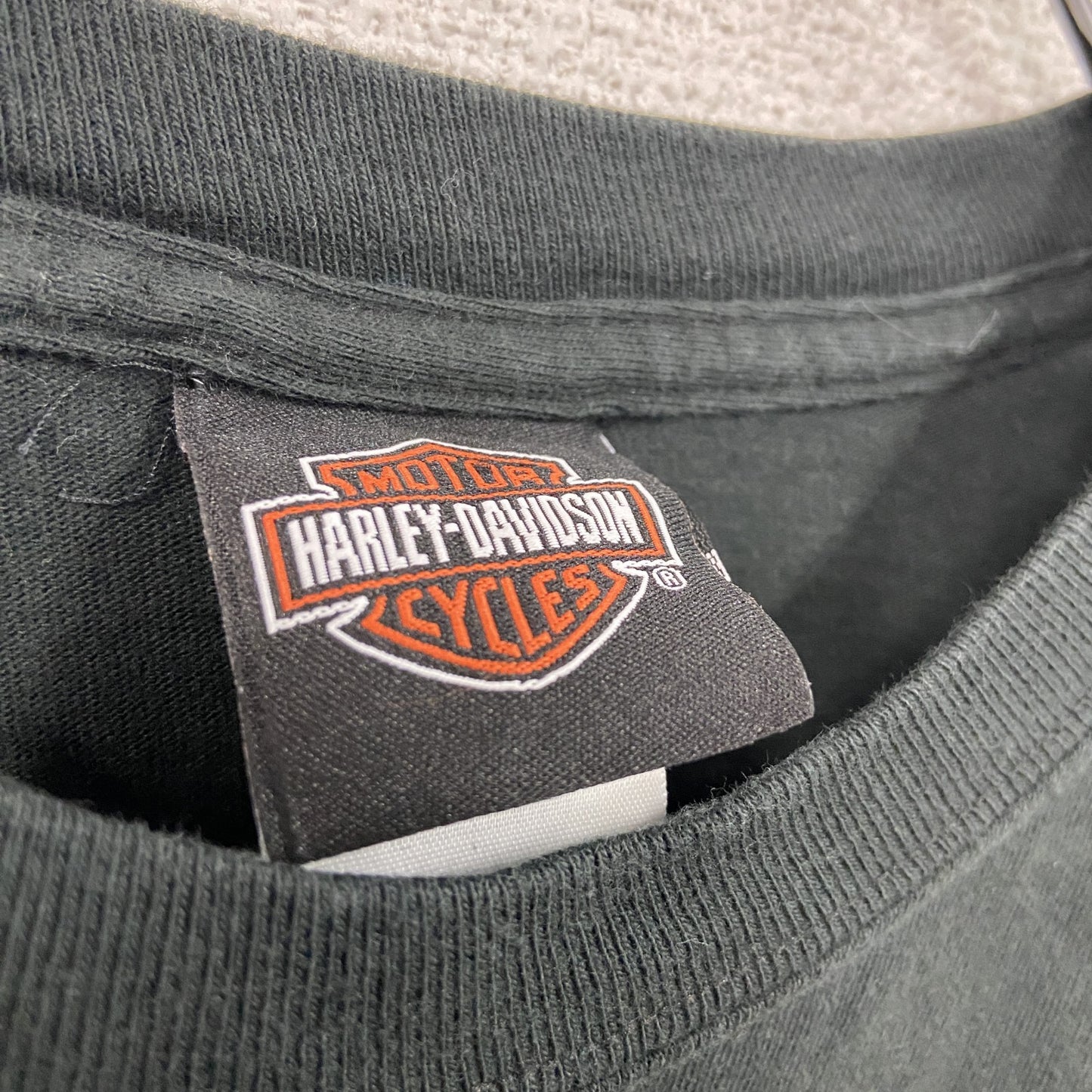 HARLEY DAVIDSON ハーレーダビッドソン 半袖プリントTシャツ 黒 ブラック Mサイズ