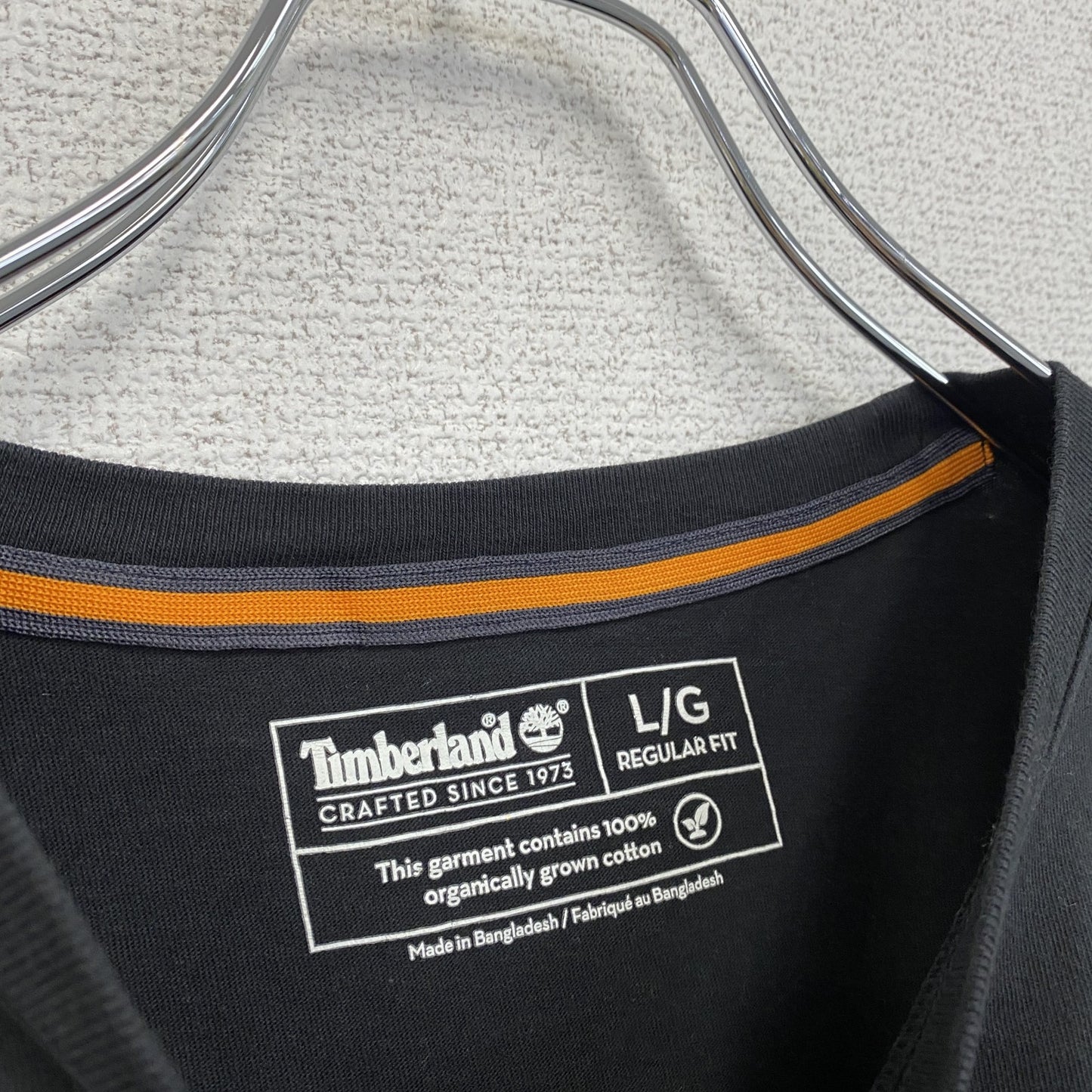 古着 used Timberland ティンバーランド 半袖プリントTシャツ クルーネック 黒 ブラック Lサイズ