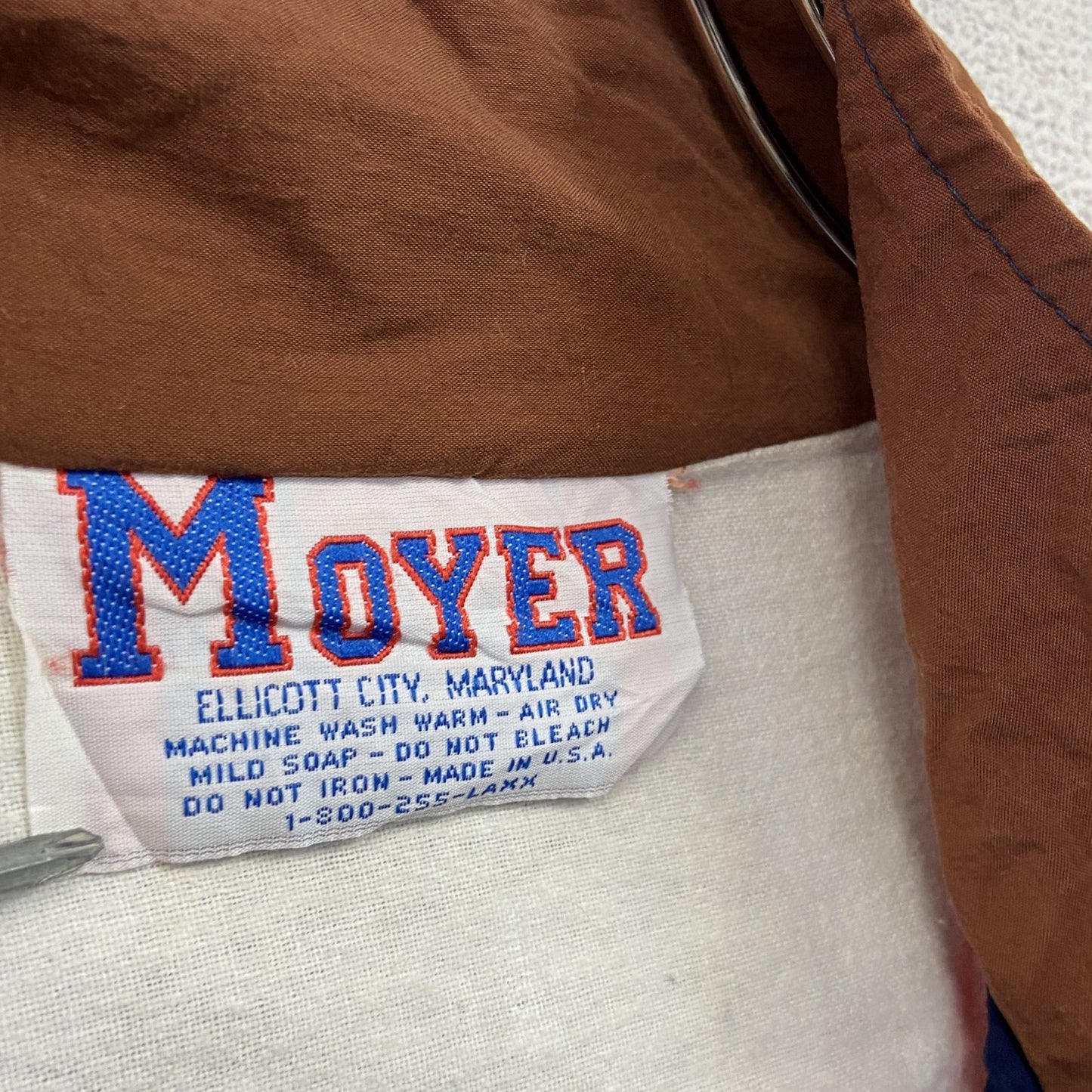 MOYER フルジップナイロンジャケット 刺繡 マルチカラー Sサイズ