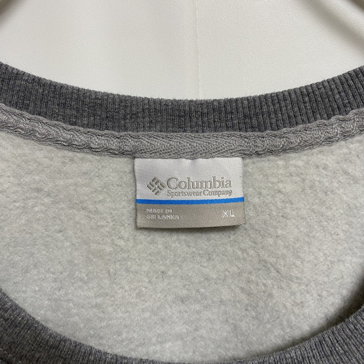 古着 used Columbia コロンビア 長袖プリントスウェット トレーナー クルーネック グレー 秋冬服 XLサイズ