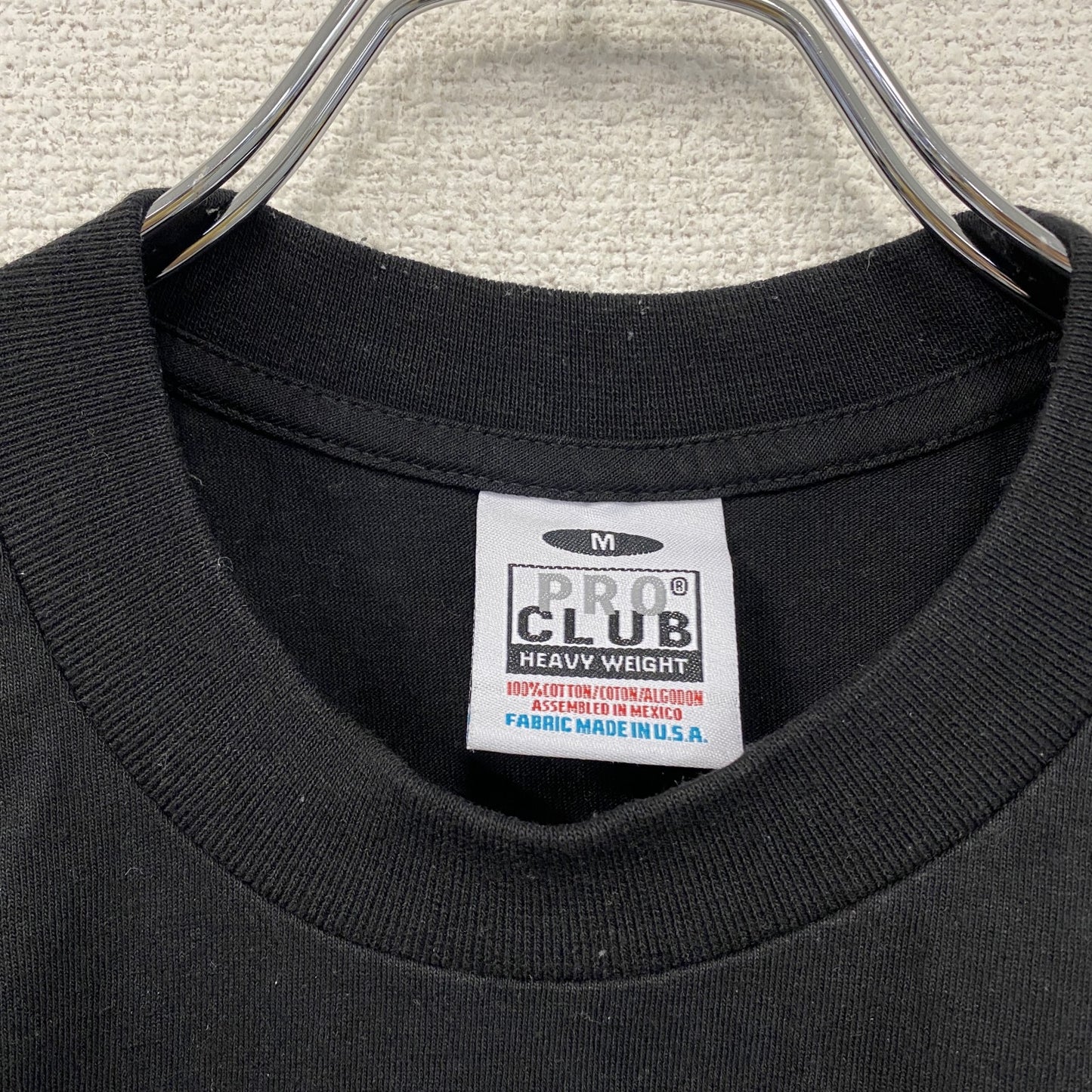 PRO CLUB 半袖プリントTシャツ 人物T 誰やねん 黒 ブラック Mサイズ