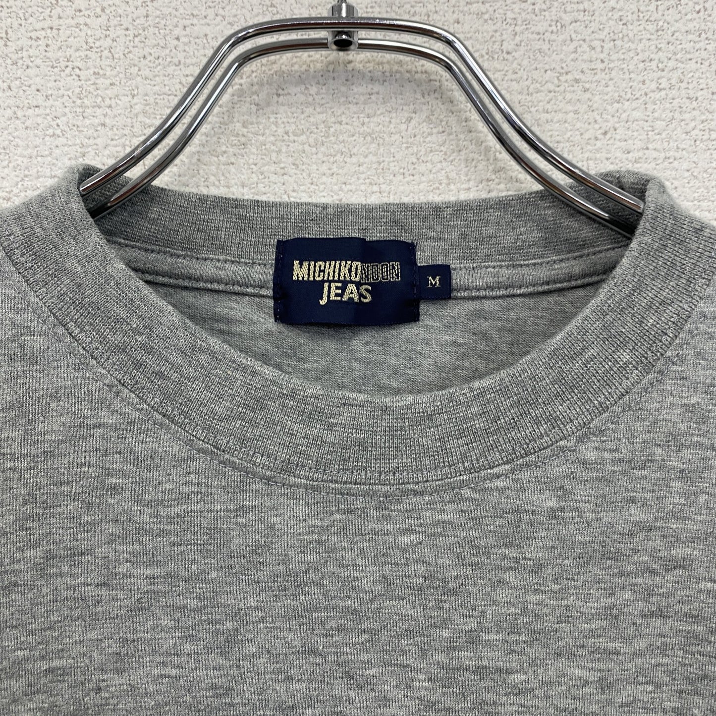 MICHIKO LONDON JEANS ミチコロンドンジーンズ 半袖プリントTシャツ グレー Mサイズ