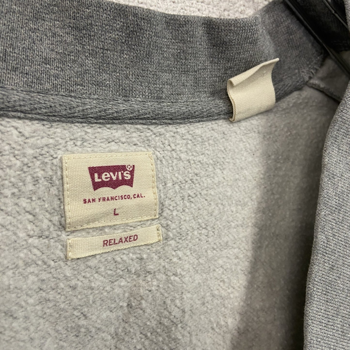 Levi's リーバイス スウェットカーディガン 灰色 グレー Lサイズ