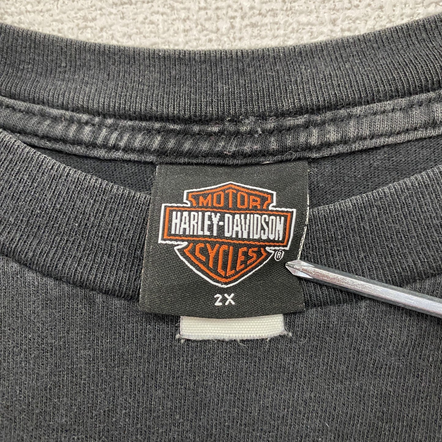 HARLEY DAVIDSON ハーレーダビッドソン 半袖Tシャツ 黒 ブラック 2XLサイズ