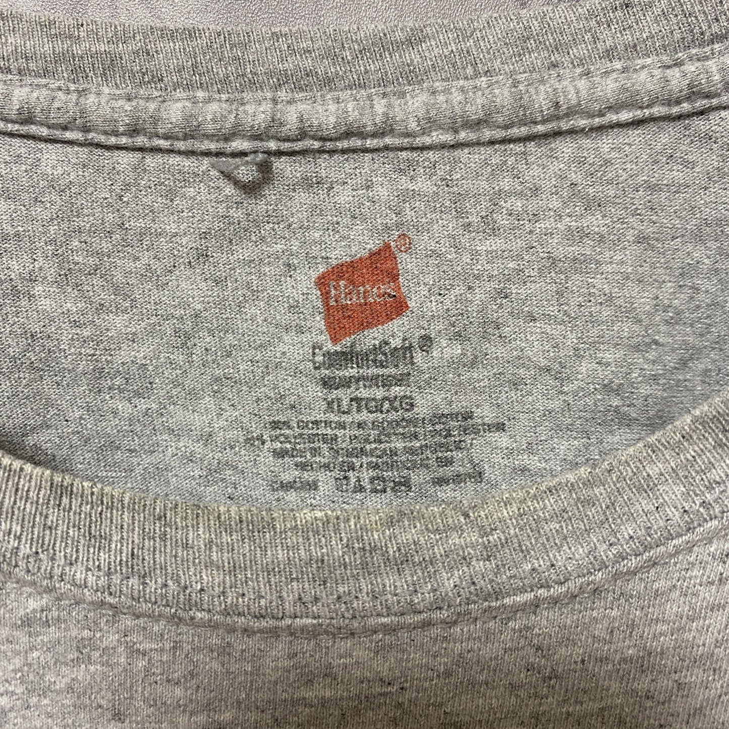 古着 used Hanes COTTON BOWL アメフト 半袖カレッジプリントTシャツ グレー クルーネック オーバーサイズ