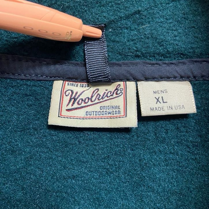 古着 used 90s USA製 Woolrich ウールリッチ 長袖スナップボタンフリースジャケット ヴィンテージ XLサイズ