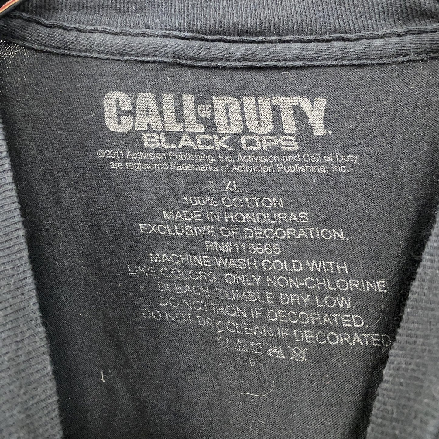 CALL OF DUTY MW3 半袖プリントTシャツ ゲームT サバゲー 黒 ブラック XLサイズ