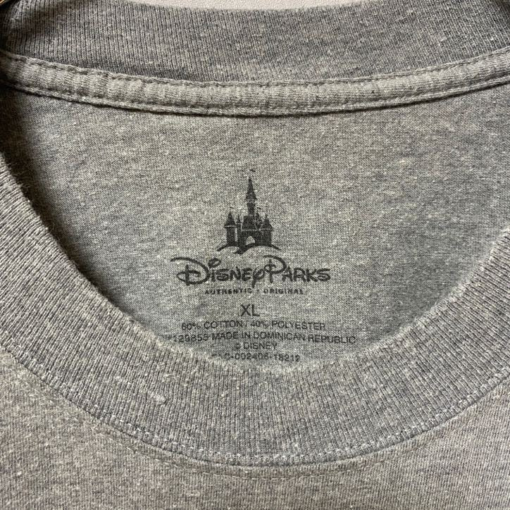古着 used Disney ディズニー Mickey Mouse ミッキー 半袖プリントTシャツ グレー レトロ オーバーサイズ