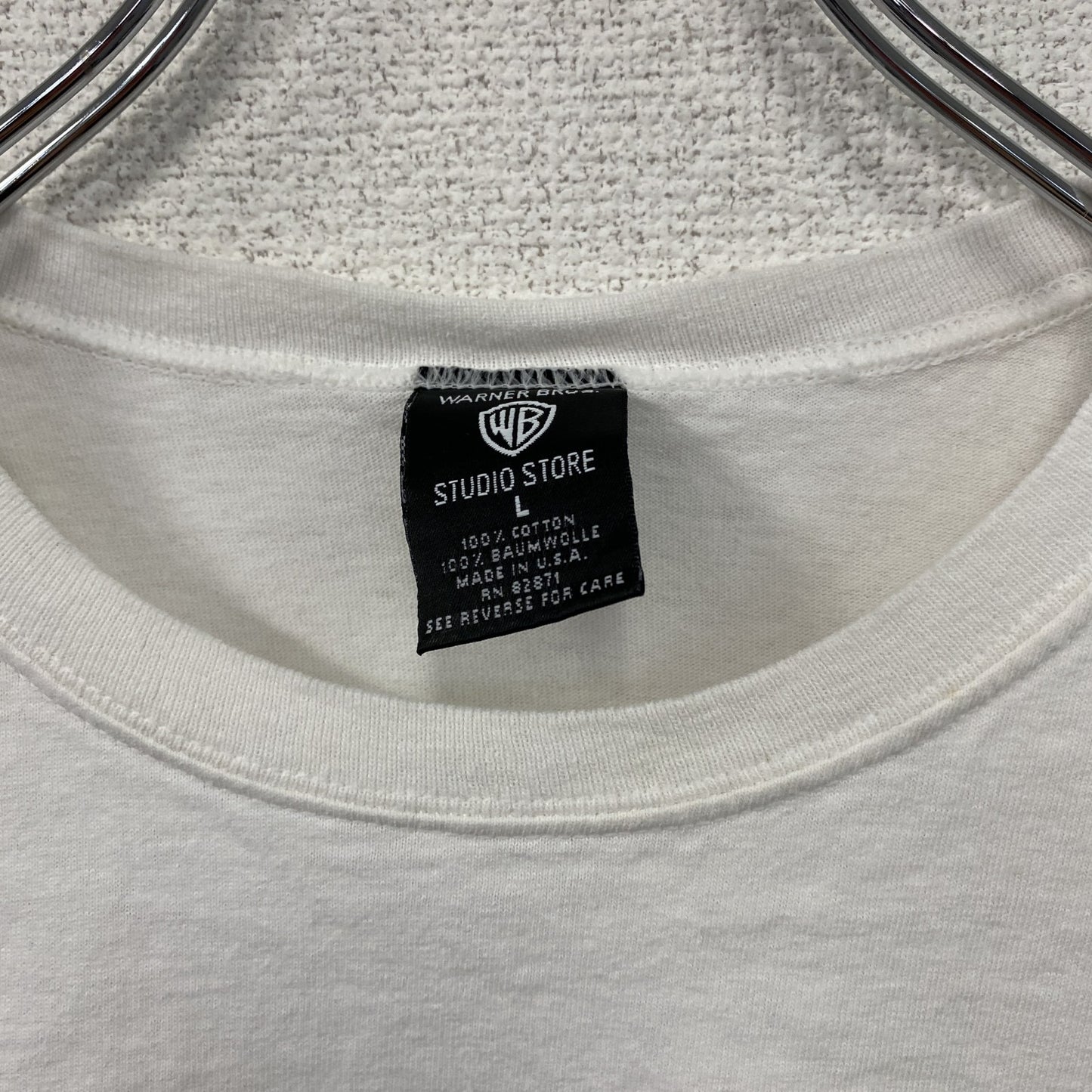 90s WARNER ワーナー ルーニー・テューンズ White House 半袖プリントTシャツ ホワイト Lサイズ
