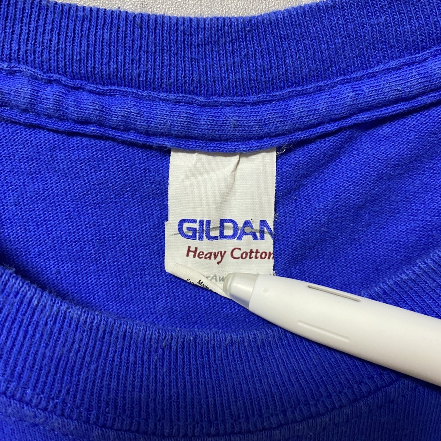古着 used GILDAN ギルダン MLB 半袖プリントTシャツ スポーツ 野球 青 ブルー レトロ 個性的