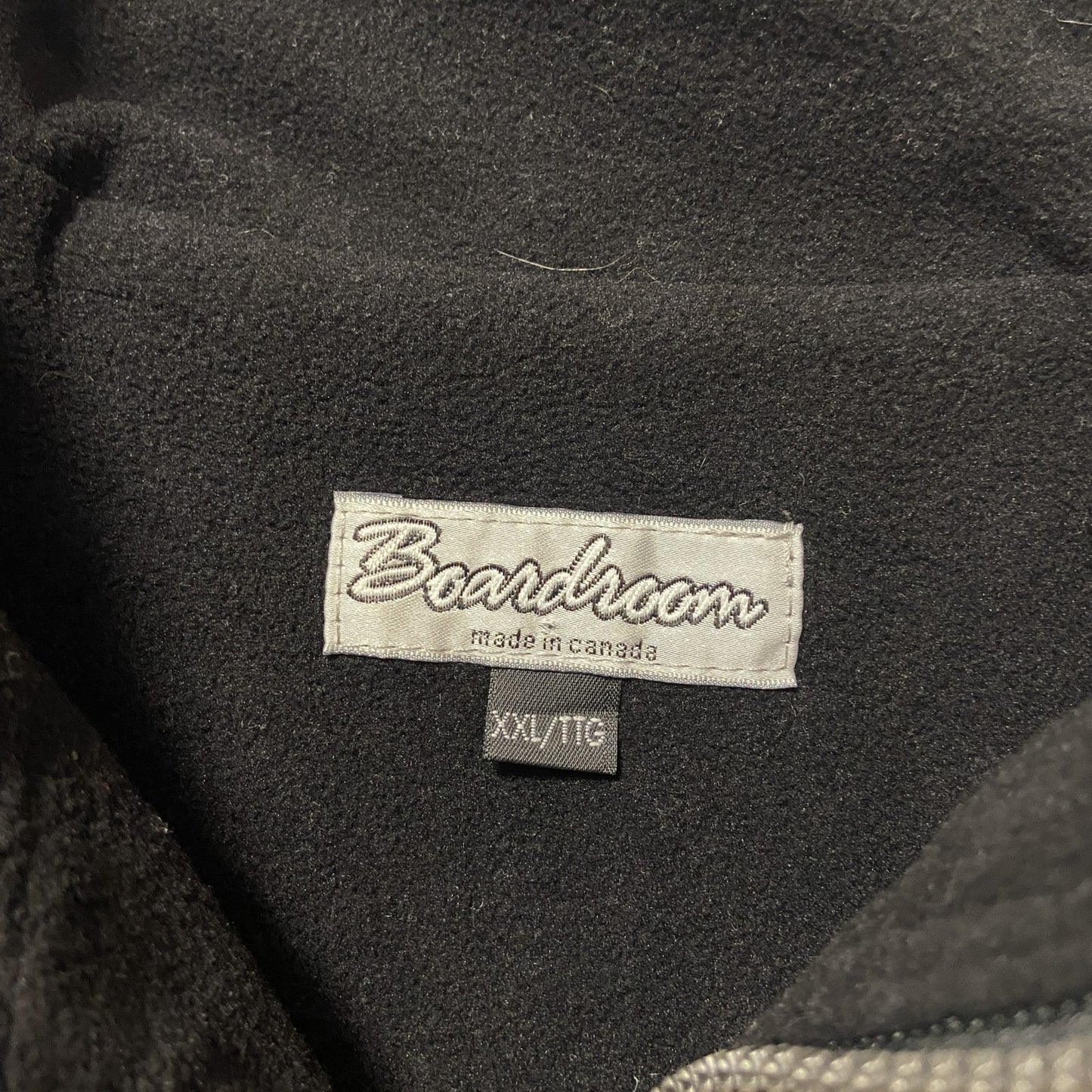 古着 used Boardroom ナイロンジップアップベスト ワンポイント刺繍 NHL バッファローセイバース 黒 XXLサイズ