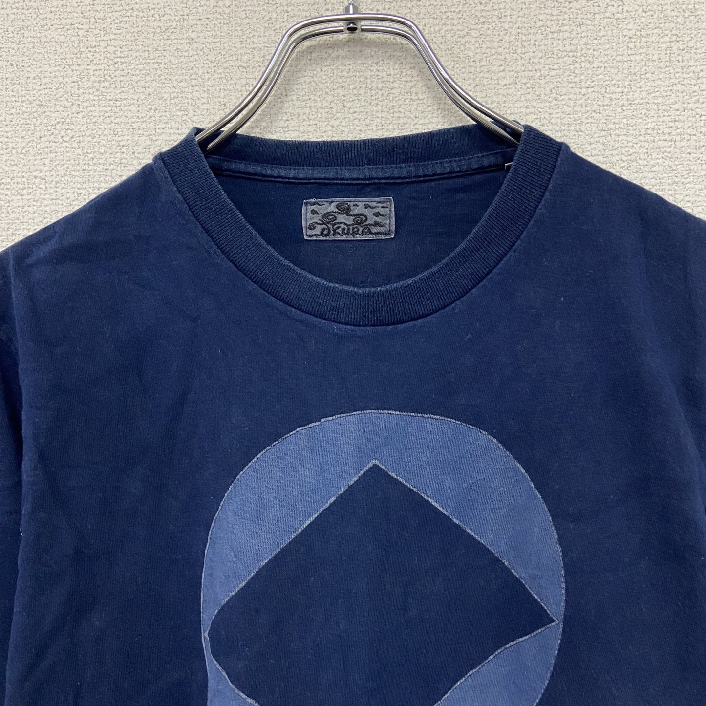 OKURA オクラ 長袖Tシャツ/ロンT 聖林公司 紺 ネイビー インディゴ