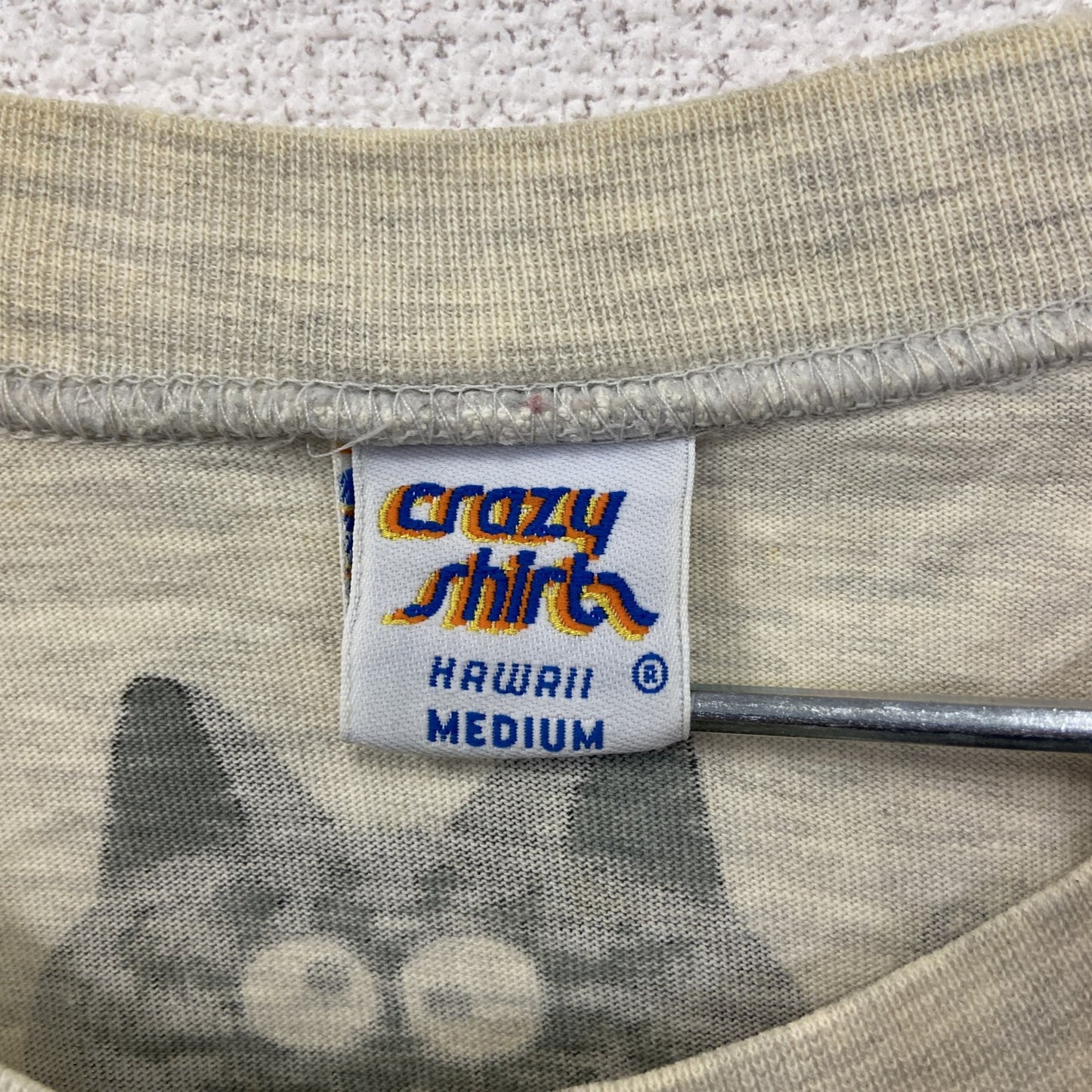 90s crazy shirt クレイジーシャツ クリバンキャット 半袖プリントTシャツ グレー Mサイズ