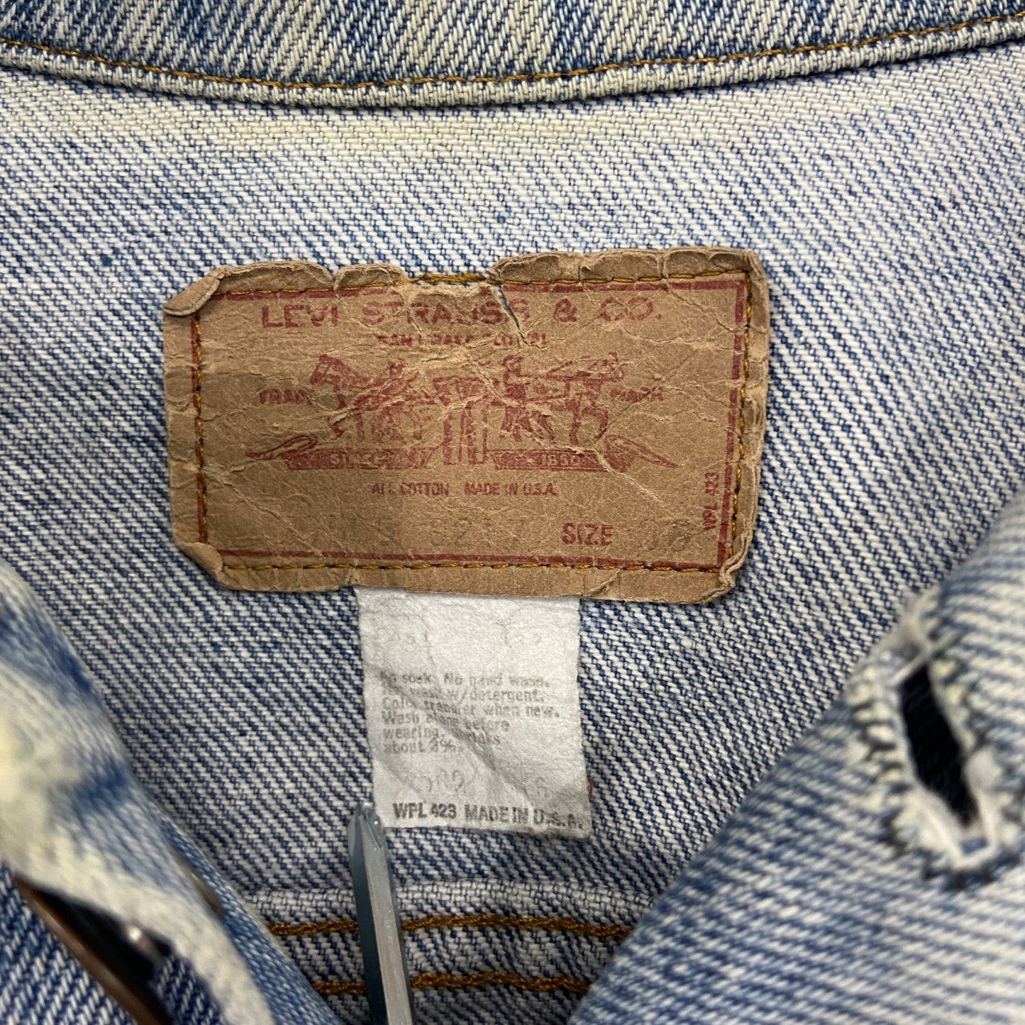 80s Levi’s リーバイス 3rdタイプ デニムジャケット/Gジャン ヴィンテージ インディゴ 36サイズ