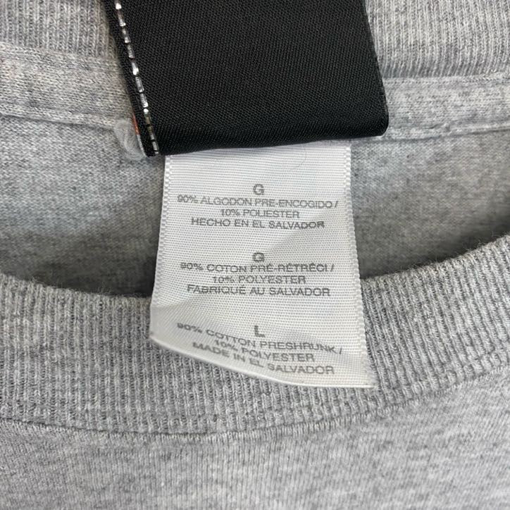 HARLEY DAVIDSON ハーレーダビッドソン 長袖プリントTシャツ 灰 グレー Lサイズ