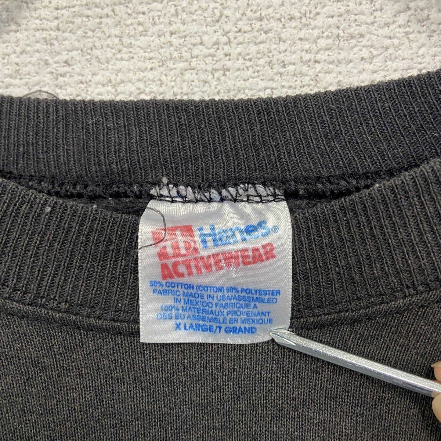 ~90s Hanes ヘインズ ロサンゼルスレイダース スウェット/トレーナー ヴィンテージ ブラック XLサイズ