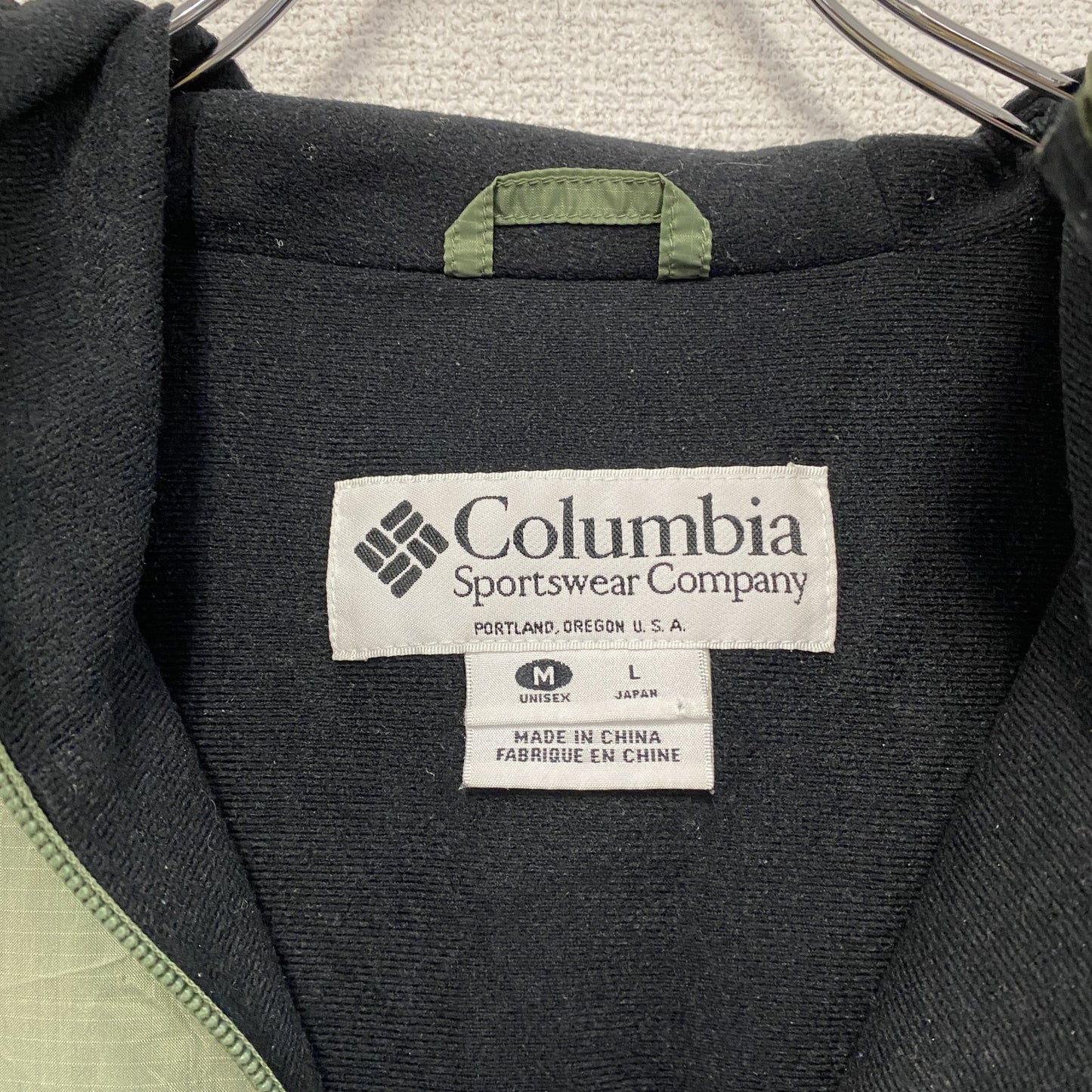Columbia コロンビア アノラックパーカー リップストップ パッカブル仕様 カーキ Lサイズ